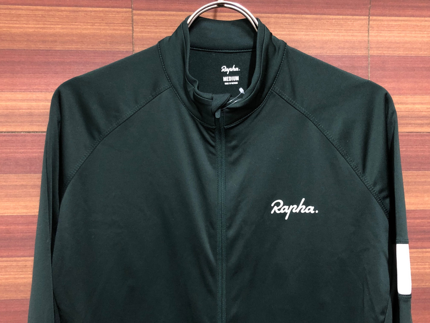 IR641 ラファ Rapha CORE LONGSLEEVE JERSEY 長袖サイクルジャージ 緑 M 裏起毛