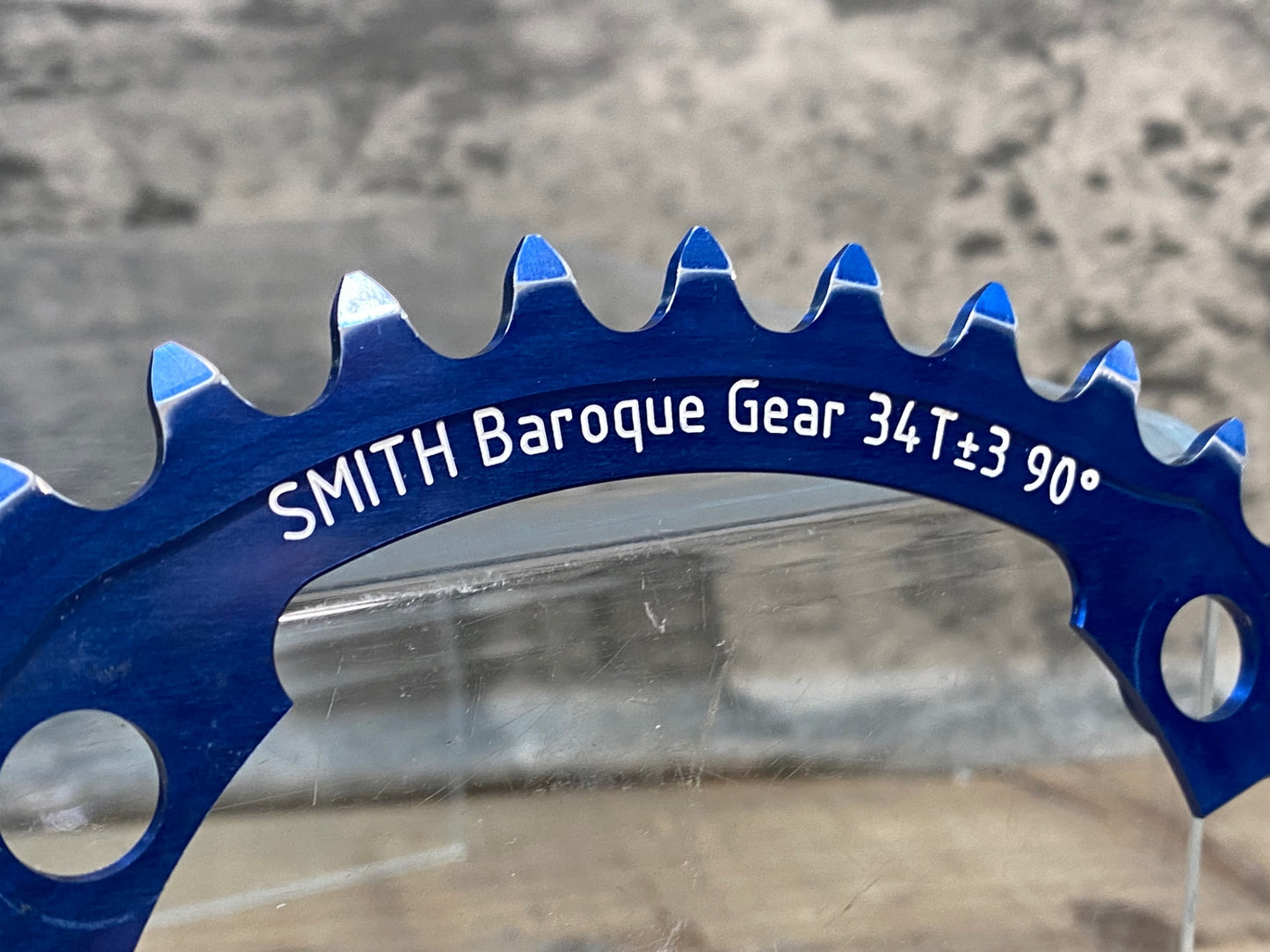 IR759 スミス SMITH バロックギア BAROQUE GEAR 楕円 インナーチェーンリング 34T 青