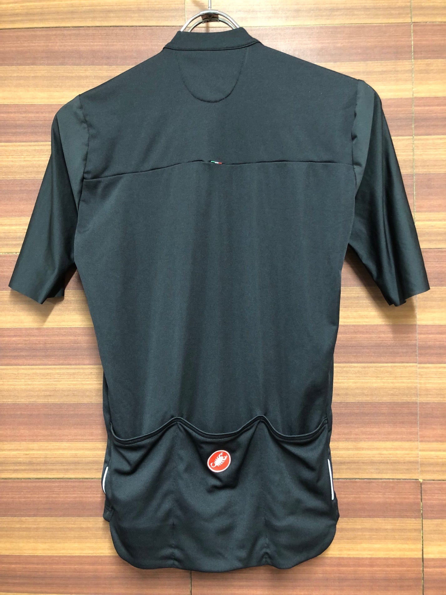 IL280 カステリ CASTELLI 半袖 サイクルジャージ 黒 白 S