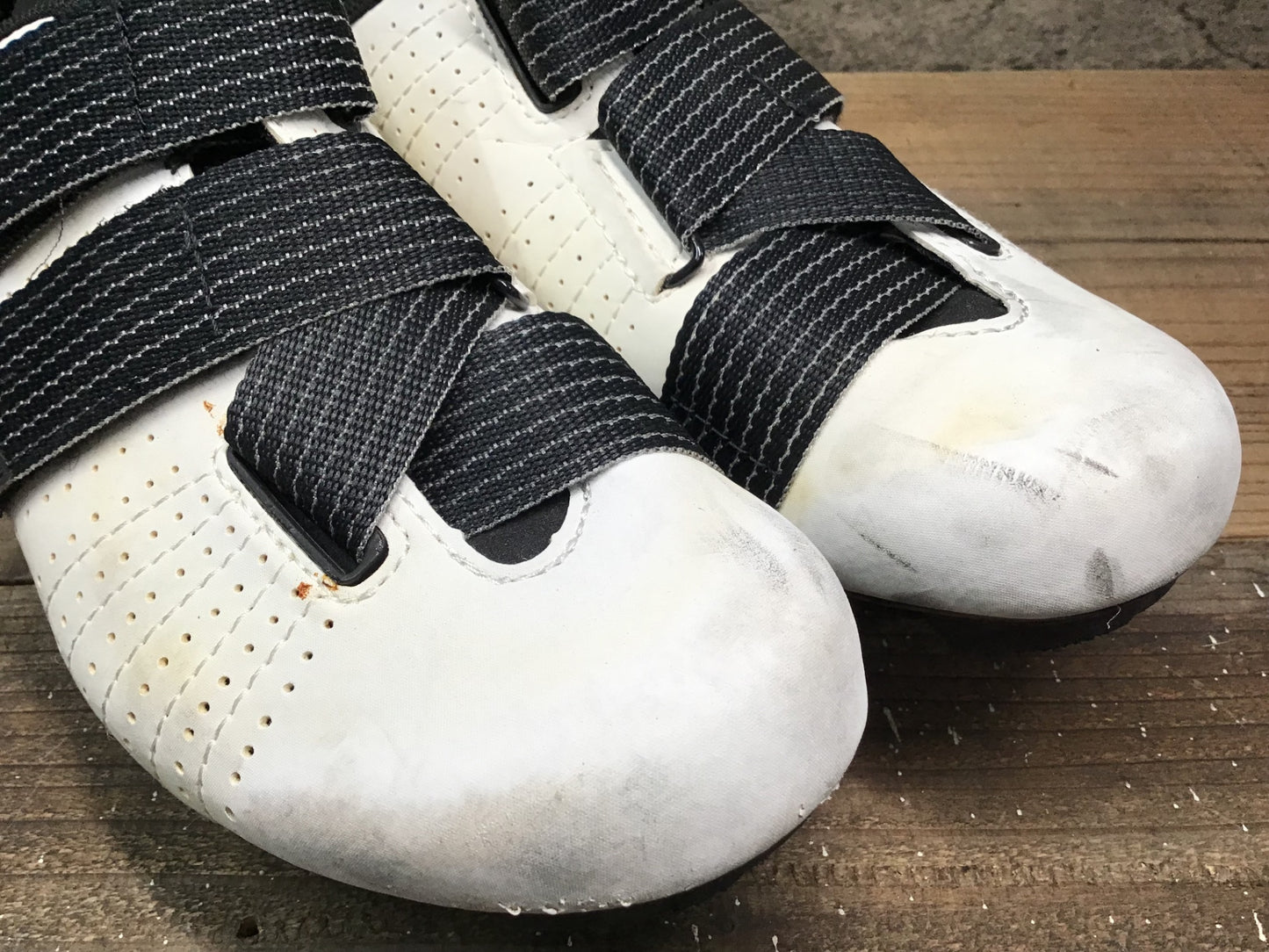 IJ960 フィジーク fizik テンポ TEMPO R5 POWERSTRAP SHOES ビンディングシューズ SPD-SL 白 ER38