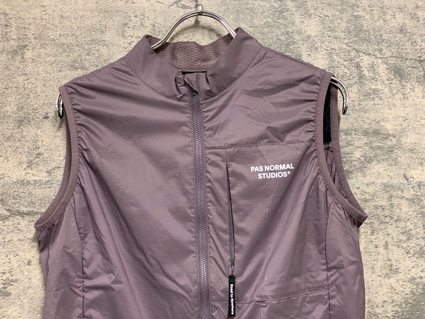 JD964 パスノーマルスタジオ PAS NORMAL STUDIOS Essential ジレ サイクルベスト 薄紫 M 裏起毛