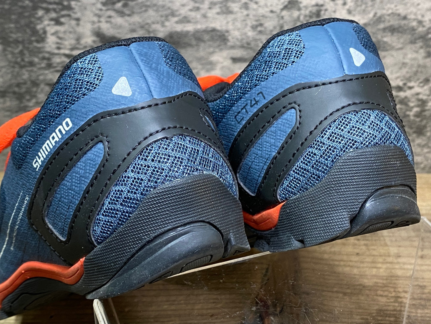 JC646 シマノ SHIMANO CT4 SH-CT41N ビンディングシューズ 2穴 レース ブルーネイビー EU40