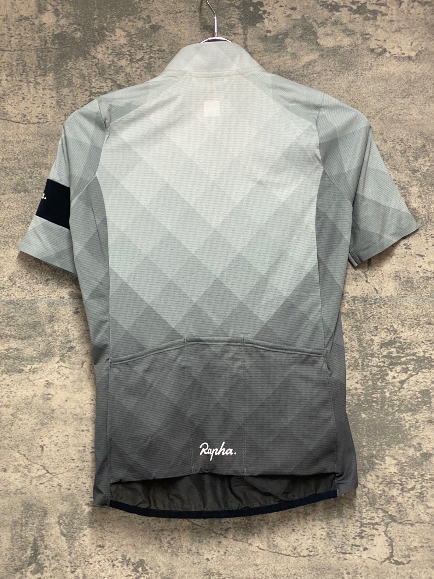 IY520 ラファ Rapha WOMEN'S CLASSIC FLYWEIGHT JERSEY - BLOCK FADE 半袖 サイクルジャージ 白 グレー XS