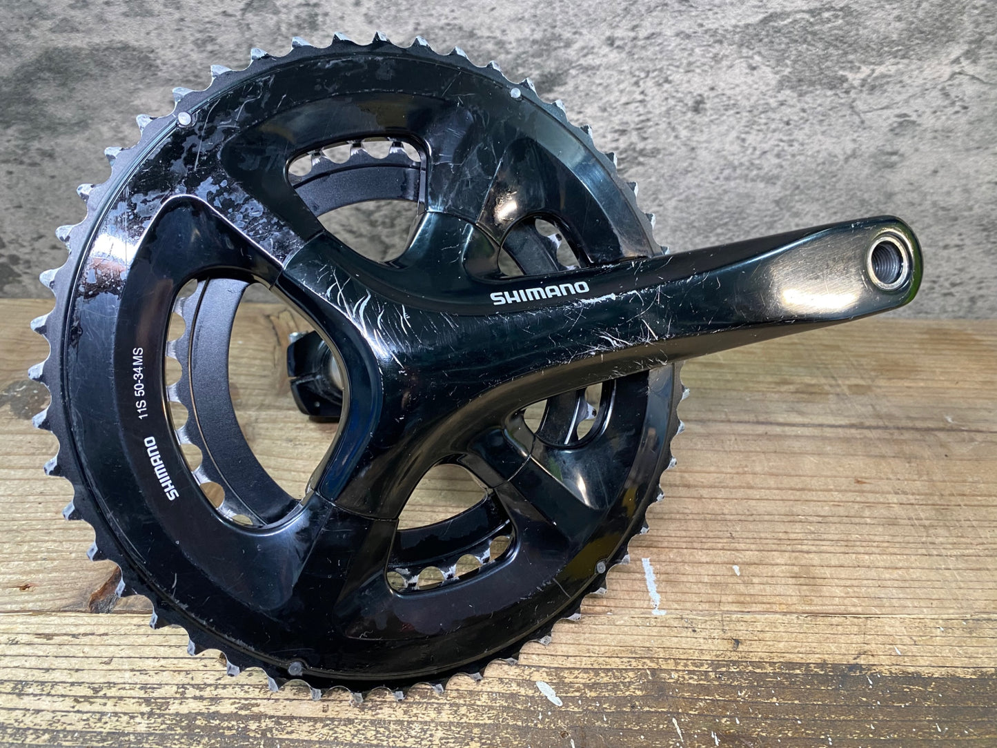 IT196 シマノ SHIMANO FC-RS510 クランクセット 170mm 50/34T ※歯の摩耗強の為ジャンク