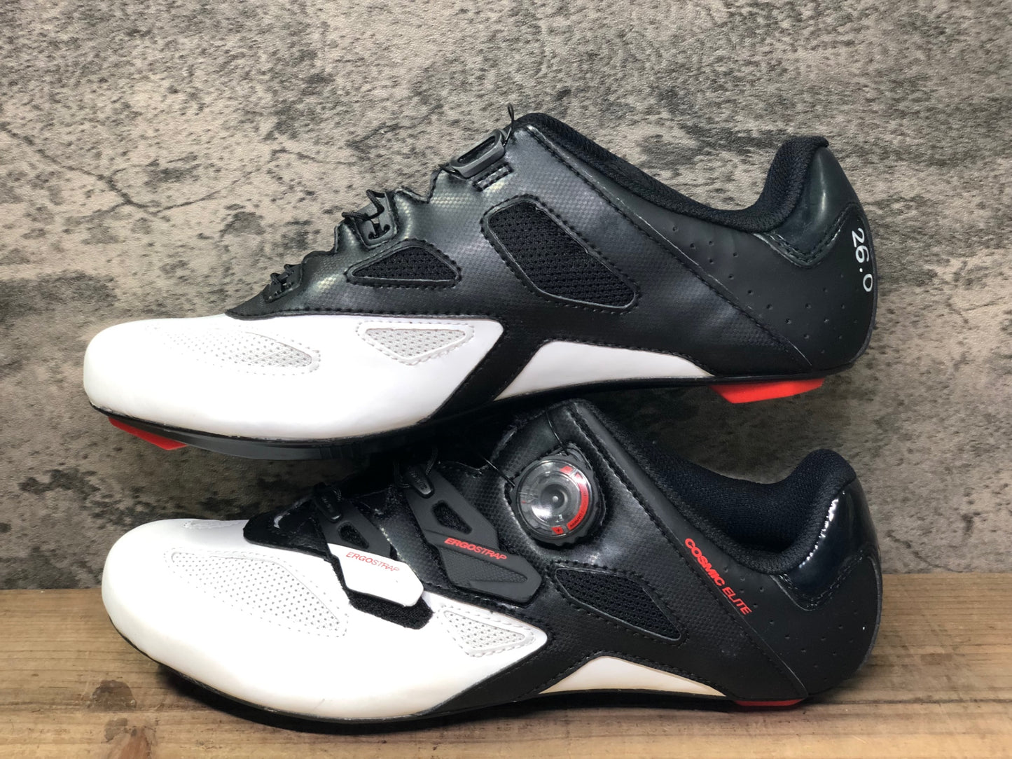JC684 マヴィック MAVIC COSMIC ELITE ビンディングシューズ 黒白 EU41 1/3 SPDアタッチメント