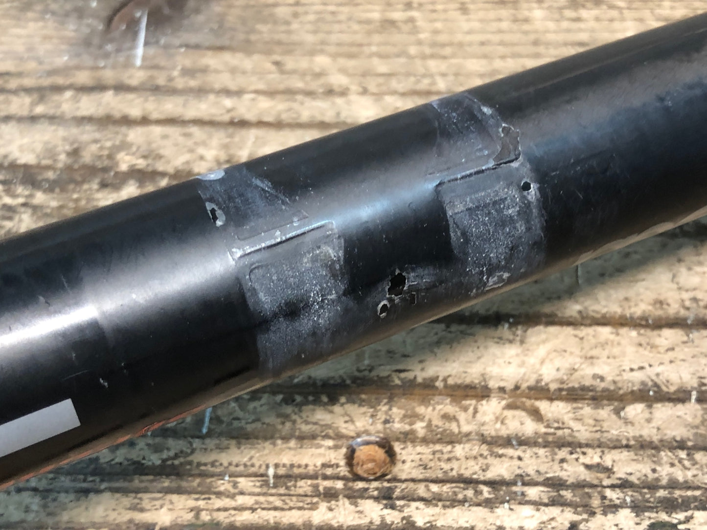 JA413 デダ Deda スーパーレジェーラ SUPER LEGGERA カーボン ドロップハンドル エンド外-外440mm Φ31.75 ※固定部凹み強のためジャンク
