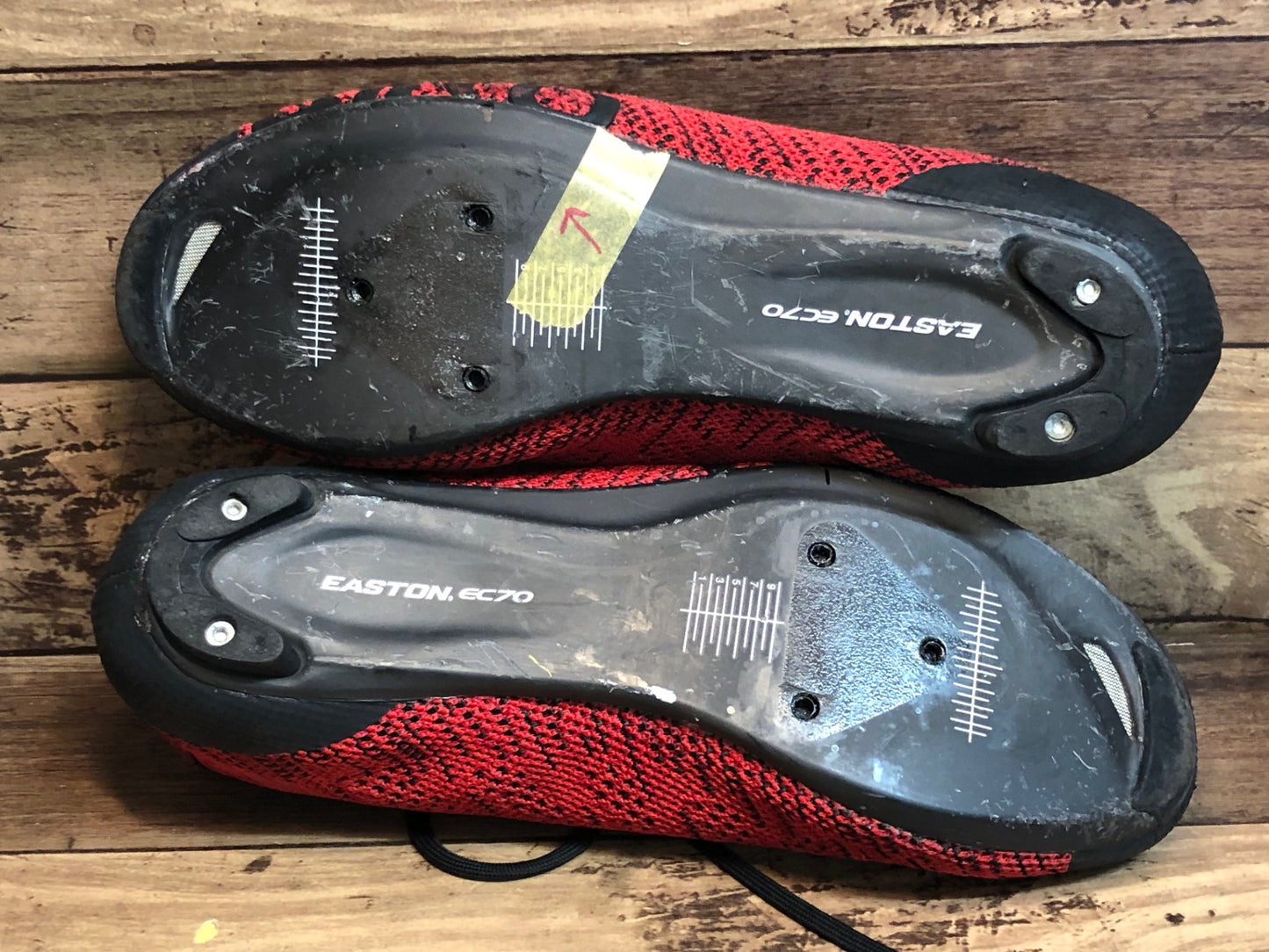 IK667 ジロ EMPIRE E70 KNIT ビンディングシューズ 赤 黒 EU42 ※ソールにクラックあり