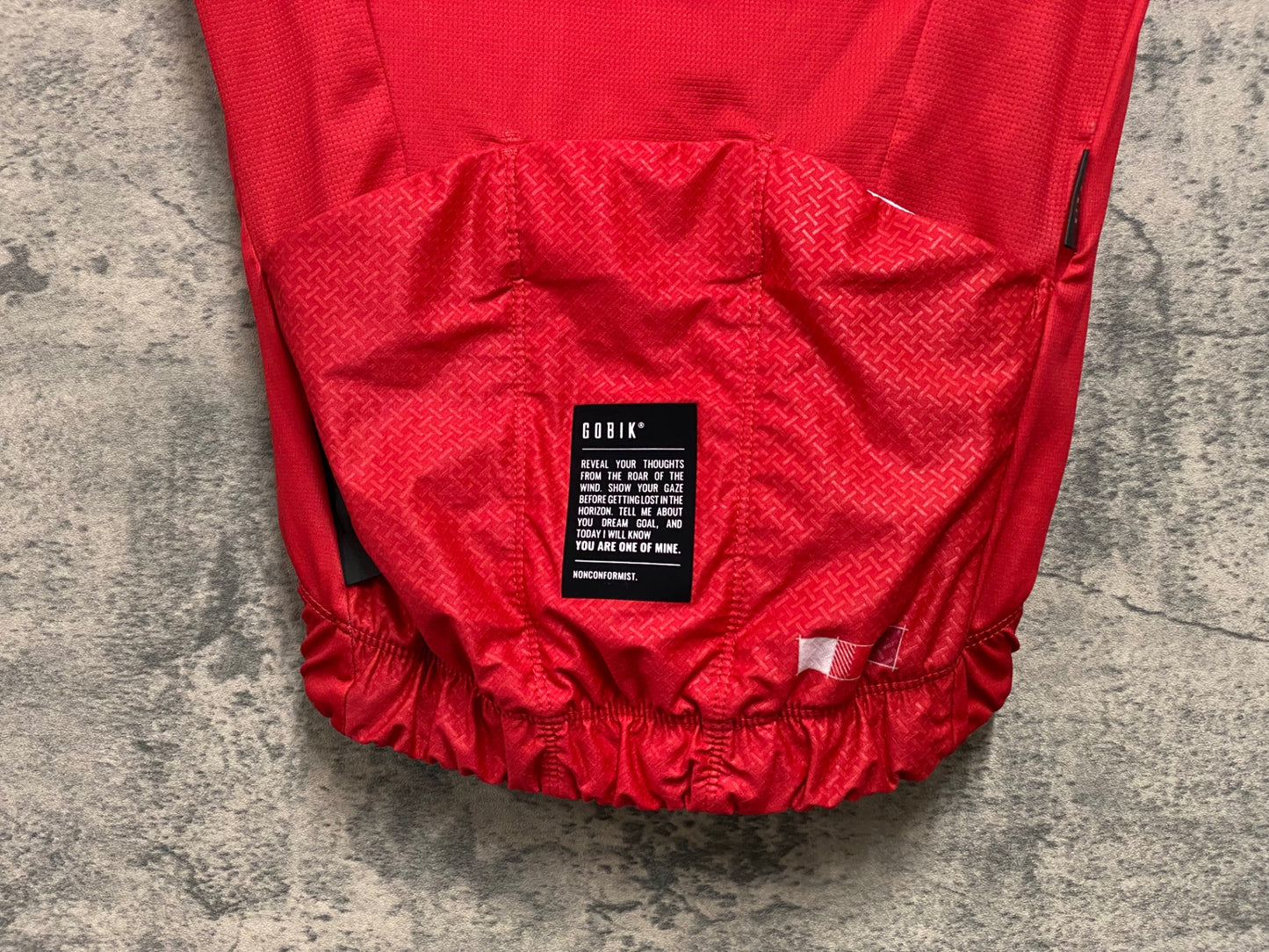 JE019 ゴビック GOBIK 半袖 サイクルジャージ 2XS レッド