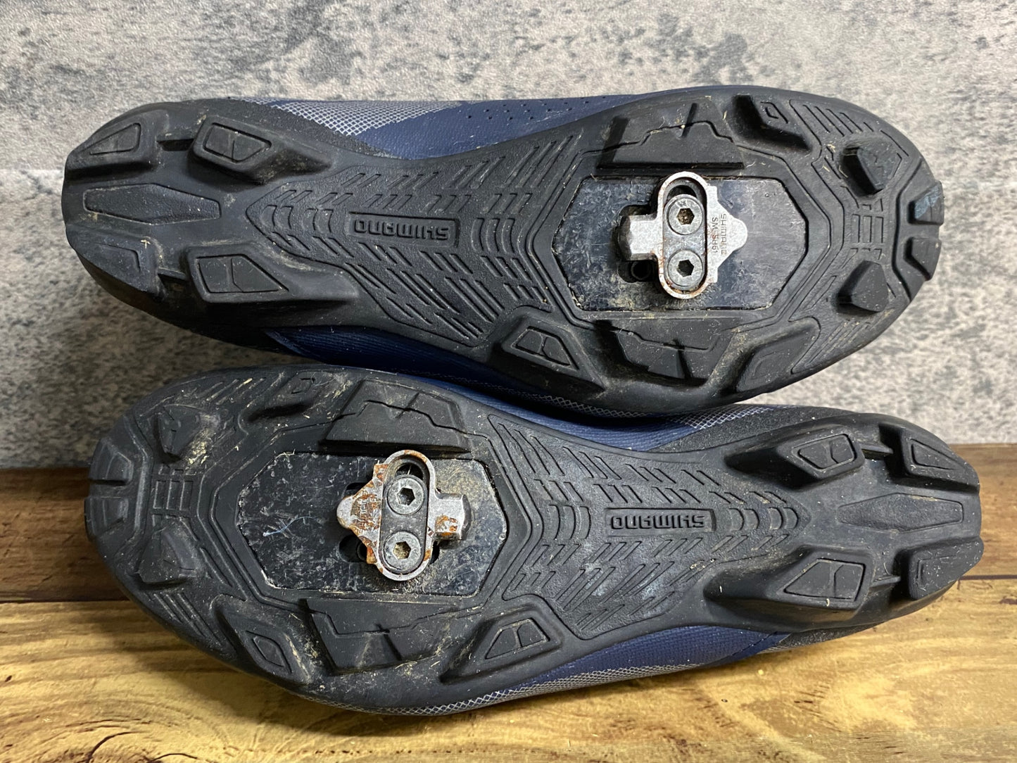JD147 シマノ SHIMANO XC3 SHXC300M N01 S ビンディングシューズ BOA 2穴 ネイビー EU39