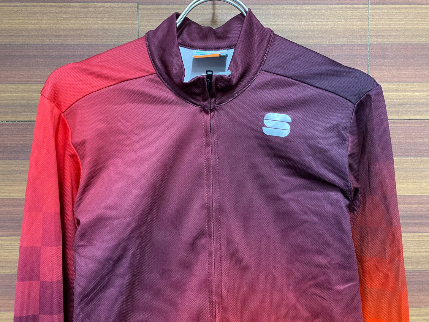 IP352 スポーツフル Sportful 長袖 サイクルジャージ オレンジ バーカンディ M