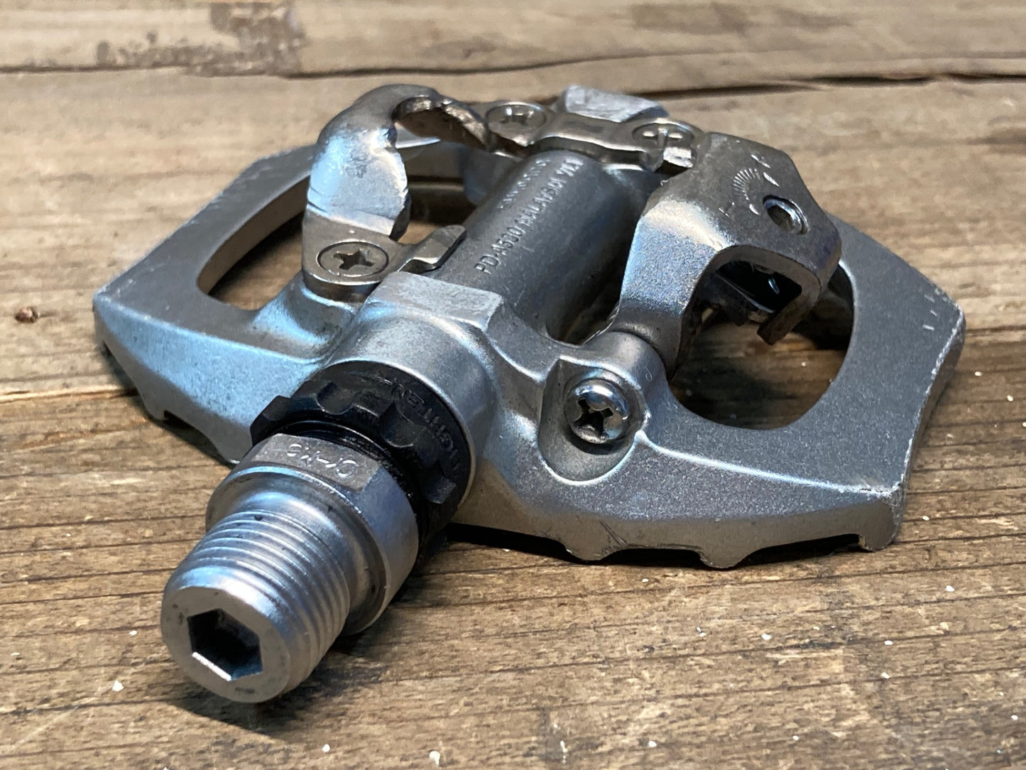 IN433 シマノ SHIMANO PD-A530 ビンディングペダル 片面フラット SPD シルバー