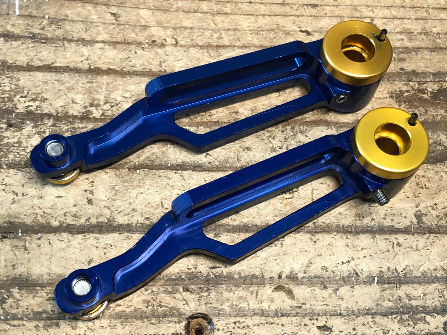 IP588 リデア RIDEA V-Brake CNC Vブレーキ C-C100mm 青 前後セット 本体のみ