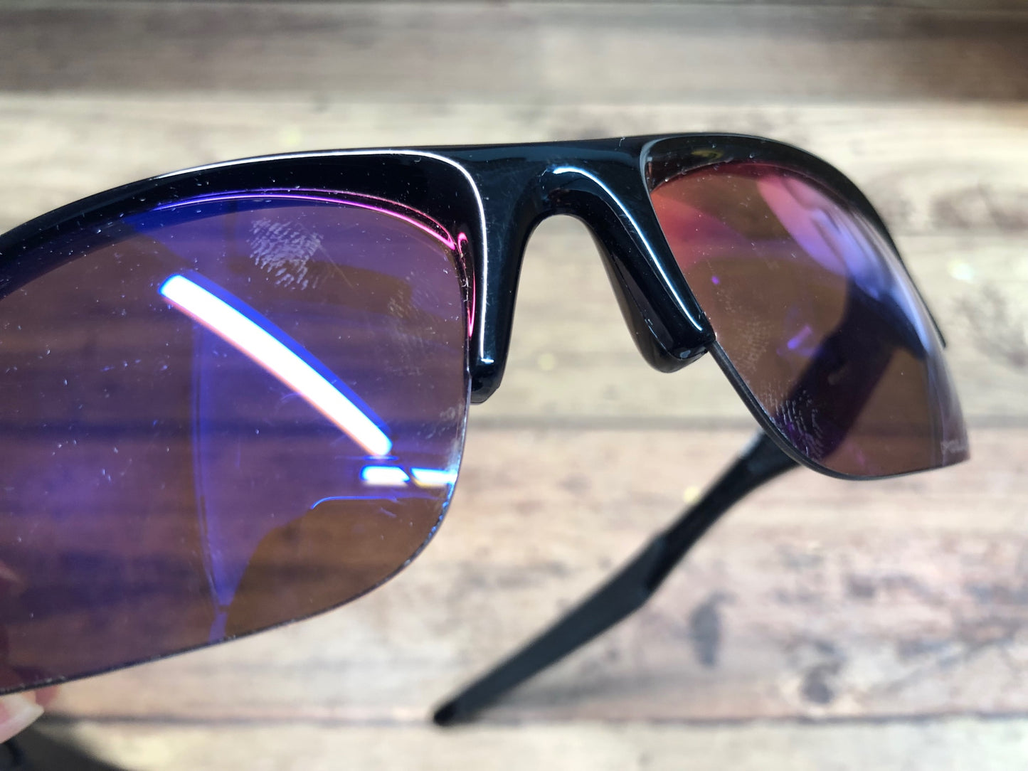 II537 オークリー OAKLEY ボトルロケットBOTTLE ROCKET サングラス アイウェア ブラック ※小傷あり