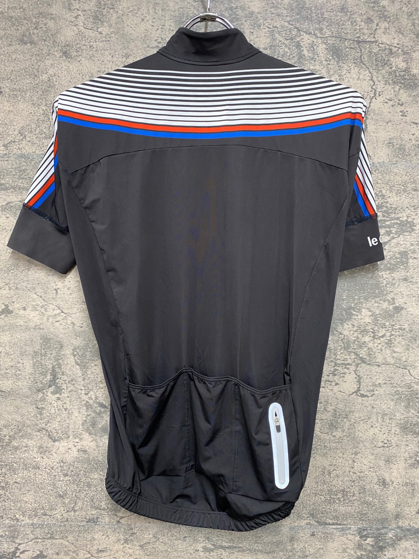 IY972 ルコックスポルティフ le coq sportif 半袖 サイクルジャージ 黒 L