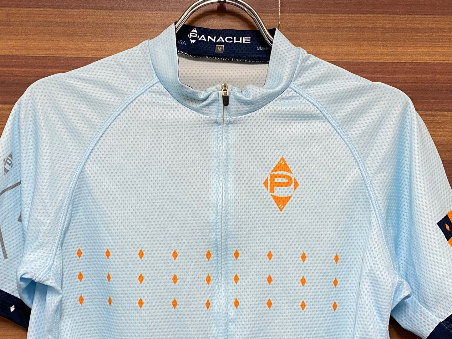 HU432 パナシェ PANACHE 半袖 サイクルジャージ 水 レディース M