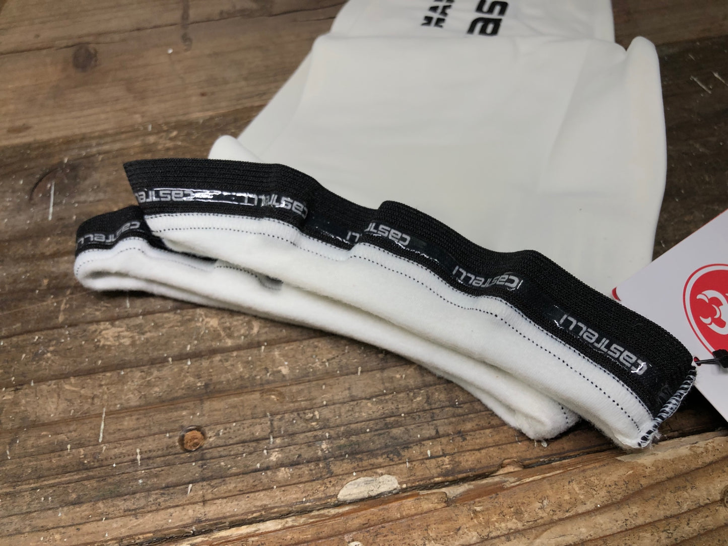 IN106 未使用 カステリ CASTELLI ナノフレックス ニーウォーマー M 白