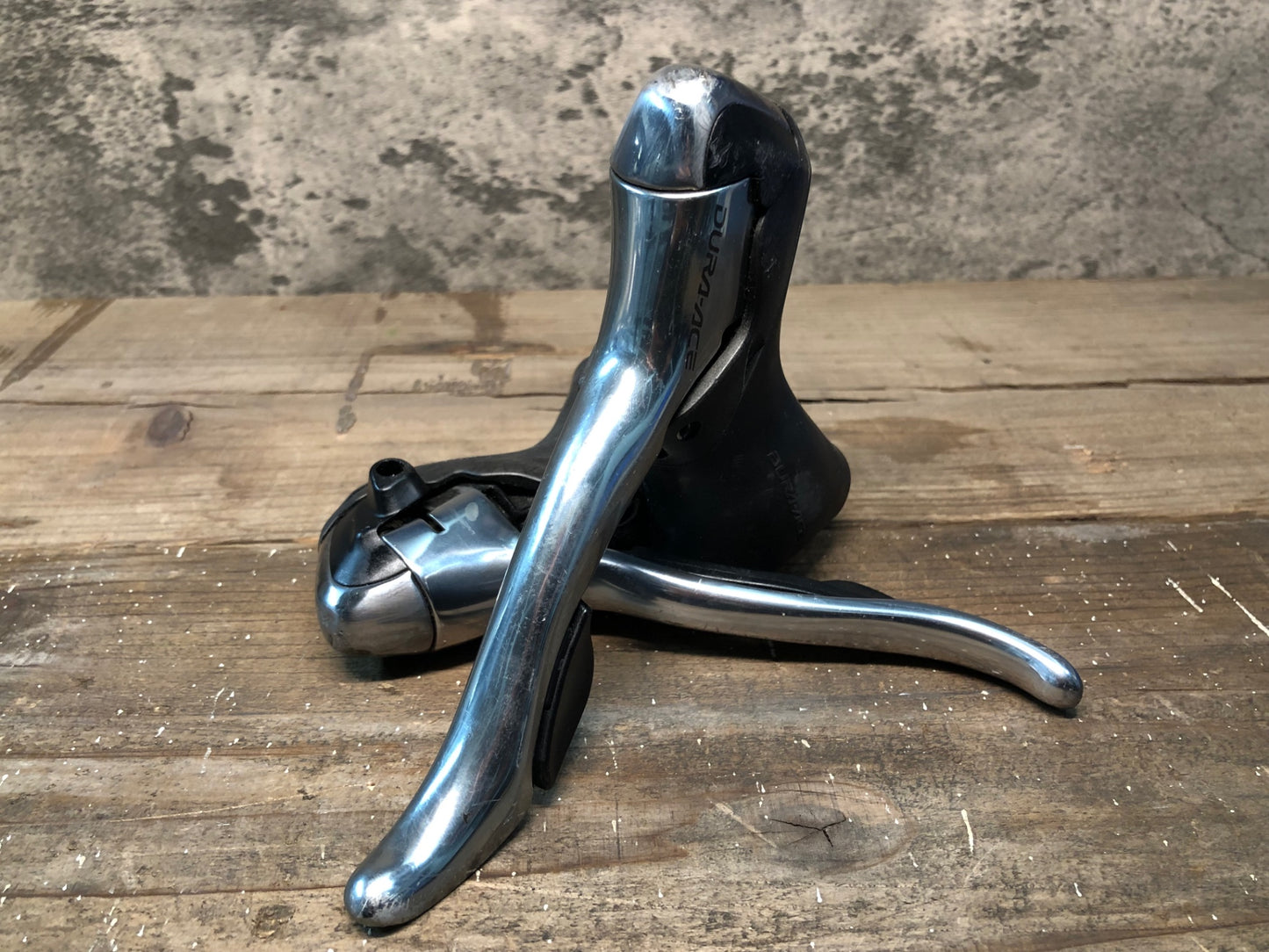 IN716 シマノ SHIMANO デュラエース DURA-ACE ST-7800 STIレバー 2x10S ※変則不良, ヘッドガリ傷