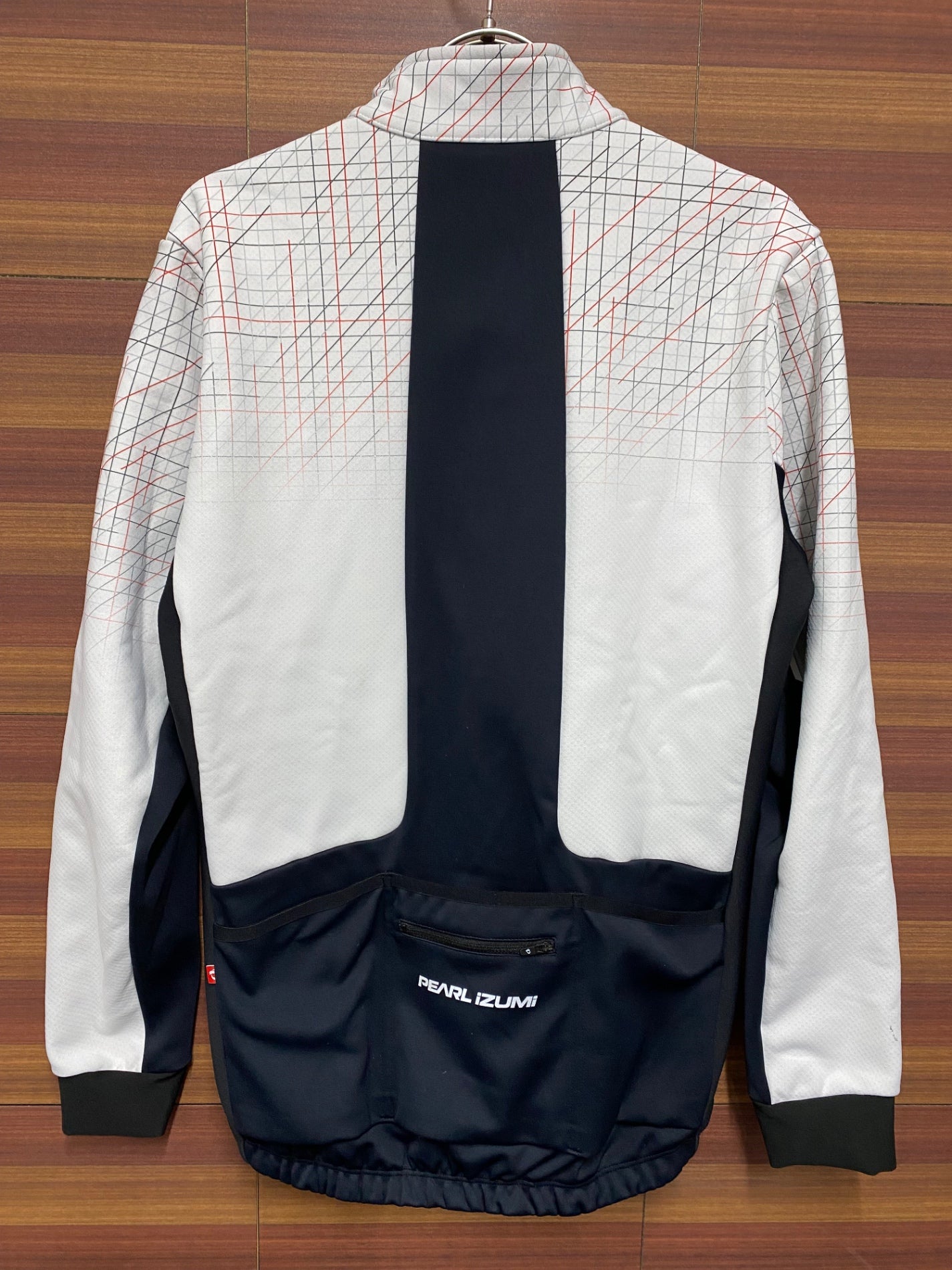 IP289 パールイズミ PEARL iZUMi 長袖 サイクルジャケット 黒 白 L 裏起毛