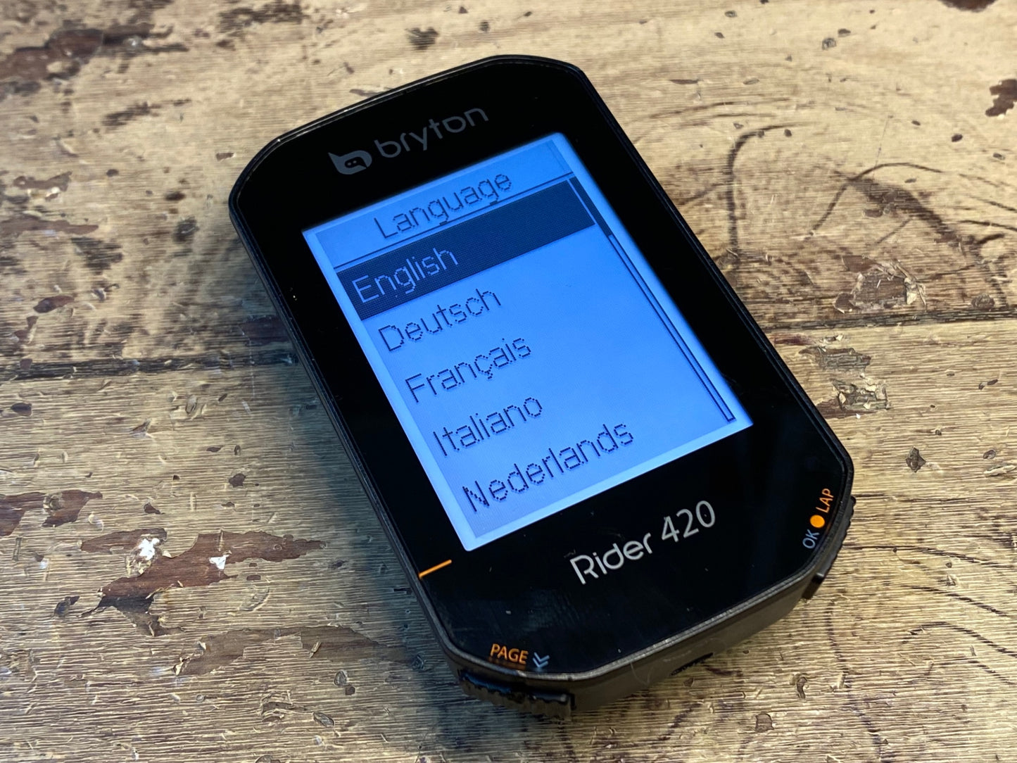 IA739 ブライトン bryton Rider420 サイクルコンピューター 本体のみ シリコンカバー付属 ※動作確認済み