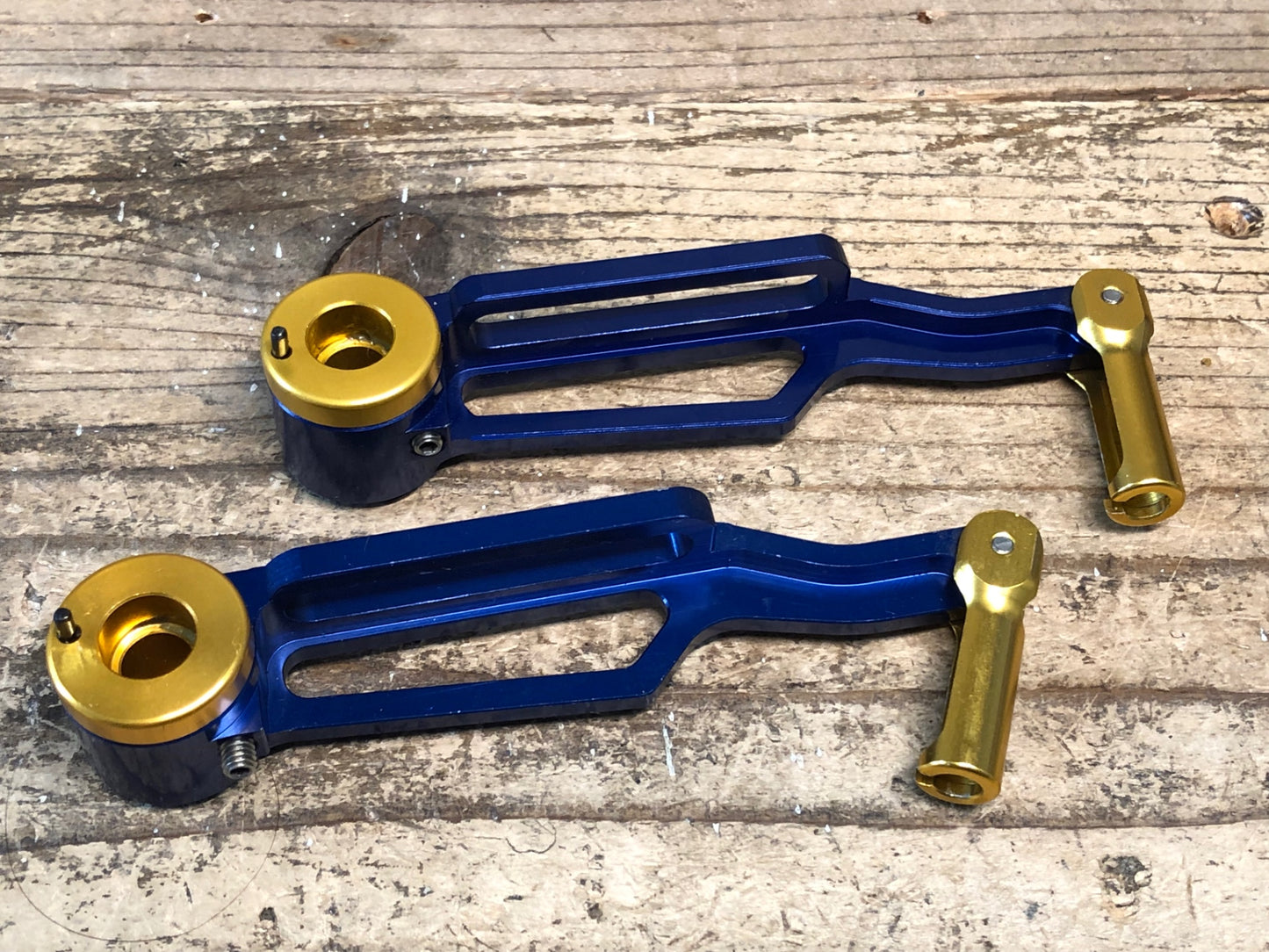 IP588 リデア RIDEA V-Brake CNC Vブレーキ C-C100mm 青 前後セット 本体のみ