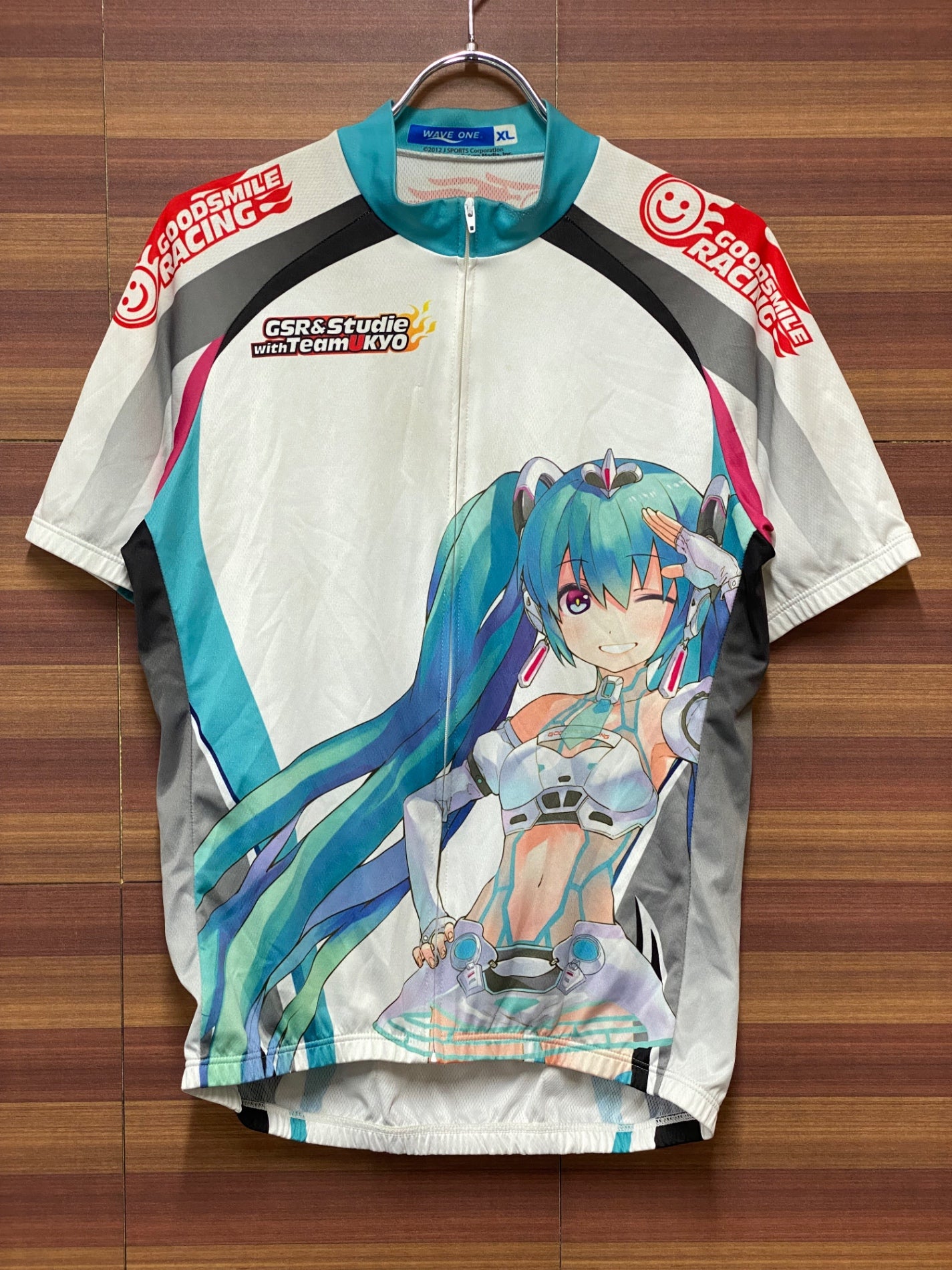 waveone ウエイブワン イタリア製レジェハニカム生地 サイクルジャージ M waveone ウエイブワン イタリア製レジェハニカム生地 サイクル