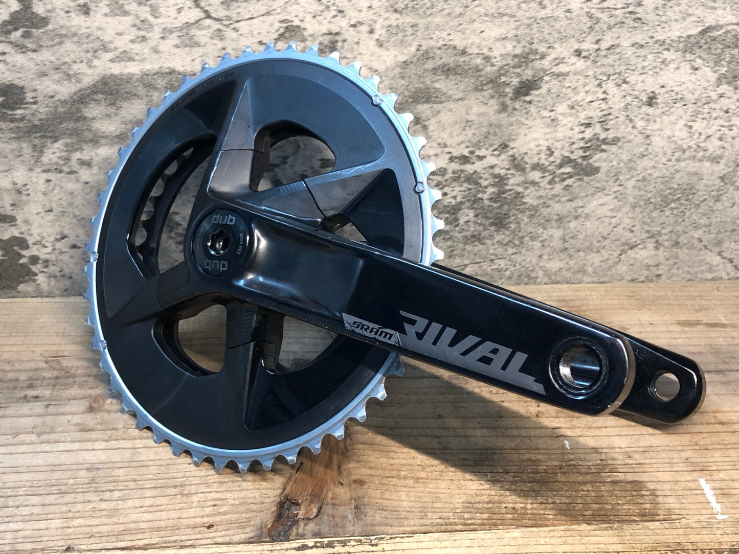 JB614 スラム SRAM ライバル RIVAL QUARQ パワーメーター クランクセット dub 48/35T 12S 170mm 接続確認済 ※チェーンリングジャンク