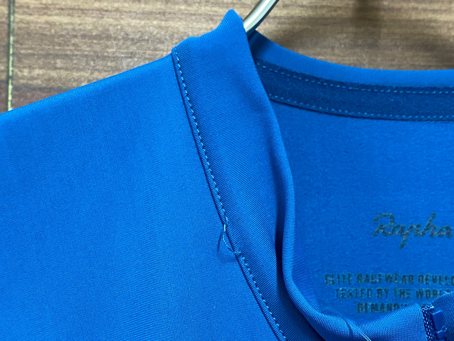 IP680 ラファ Rapha PRO TEAM LS AERO JERSEY 長袖サイクルジャージ 青 M 裏起毛 ほつれ