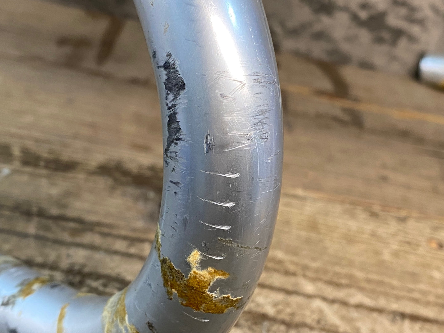 JB235 チネリ Cinelli クリテリウム Criterium 65-40 アルミ ドロップハンドル Φ26.2 エンドC-C400mm シルバー