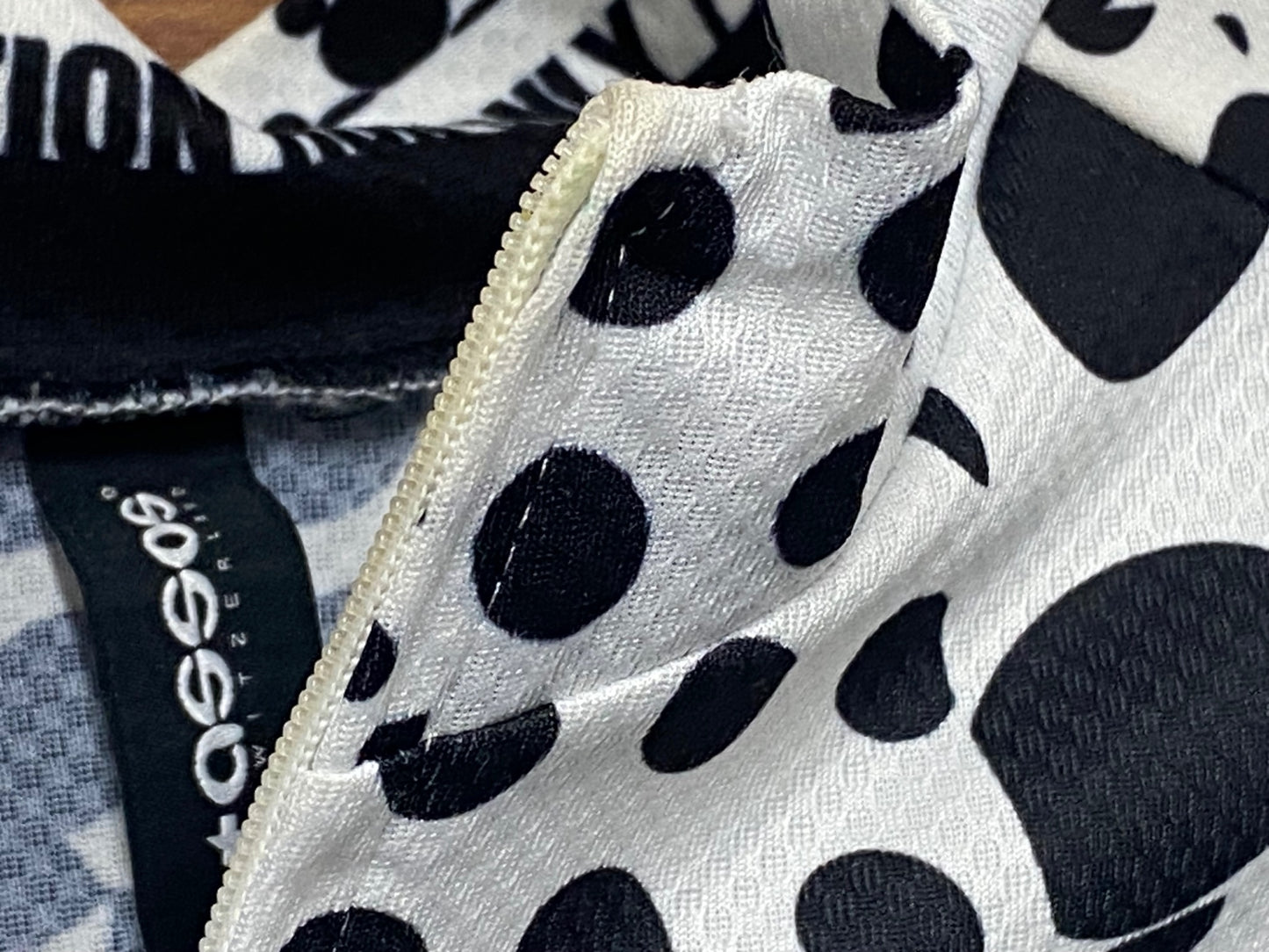 IR642 アソス assos ERLKOENIG Short Sleeve Jersey 半袖サイクルジャージ 白黒 M