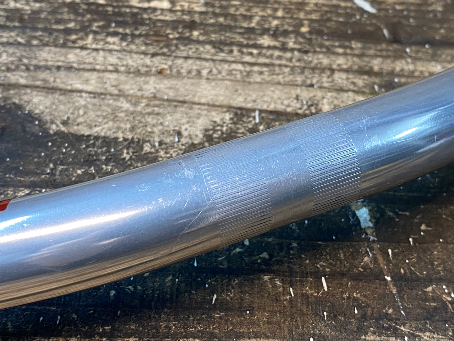 IS094 日東 NITTO Sim Works アルミハンドルバー フラット Φ22.2 720mm ※シム付属
