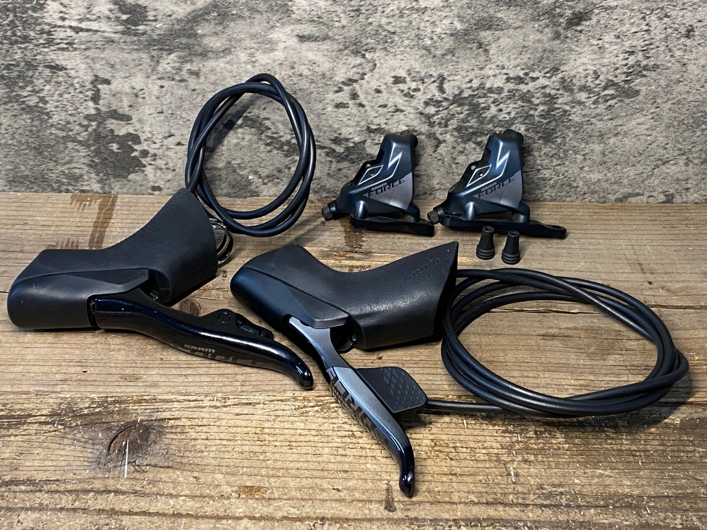 IH758 スラム SRAM フォース FORCE e-Tap AXS D1 12S シフトブレーキレバー キャリパーセット 接続確認済 ※ブレーキパッド無し