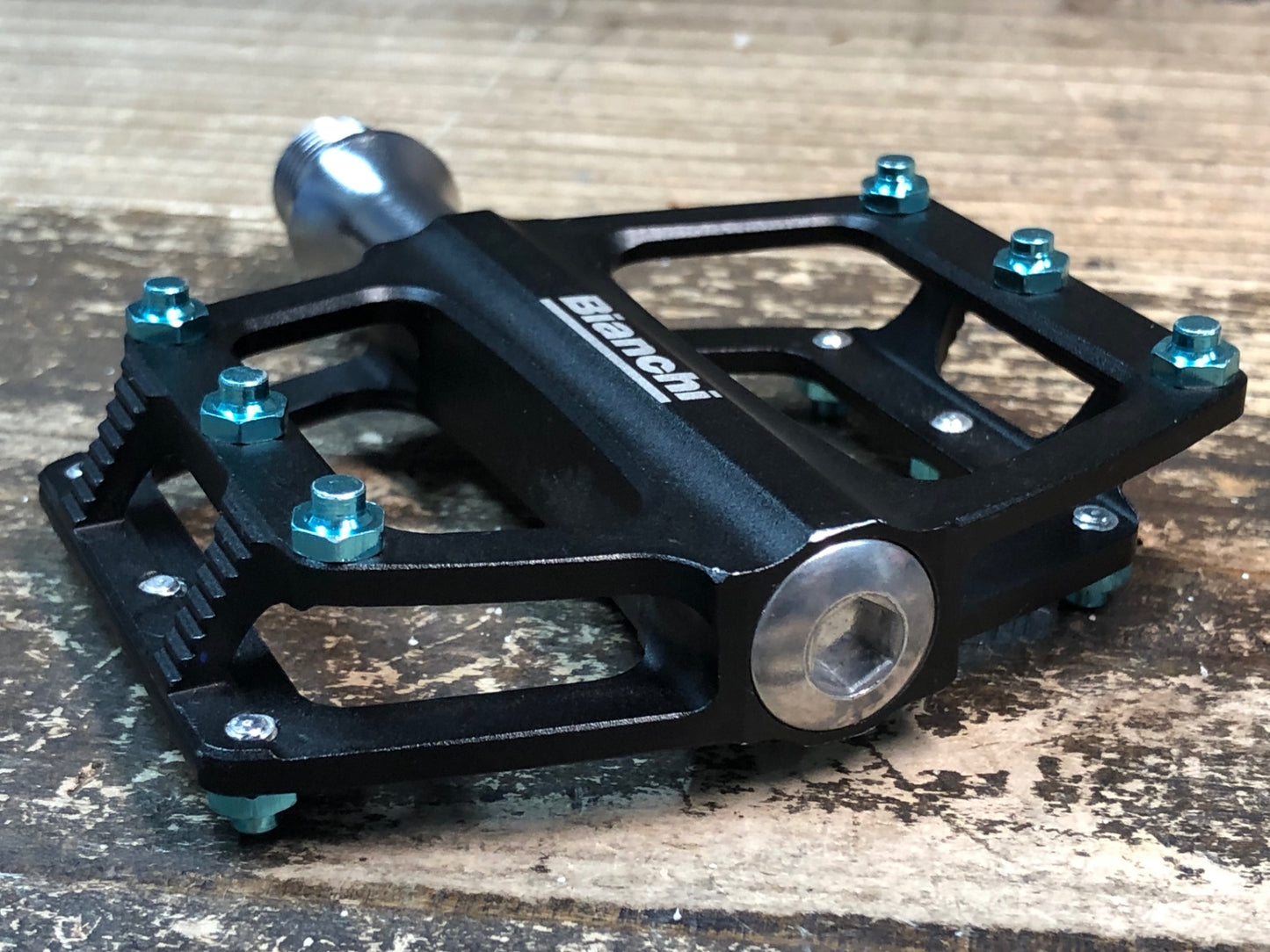 JA519 ビアンキ BIANCHI フラットペダル ブラック チェレステ
