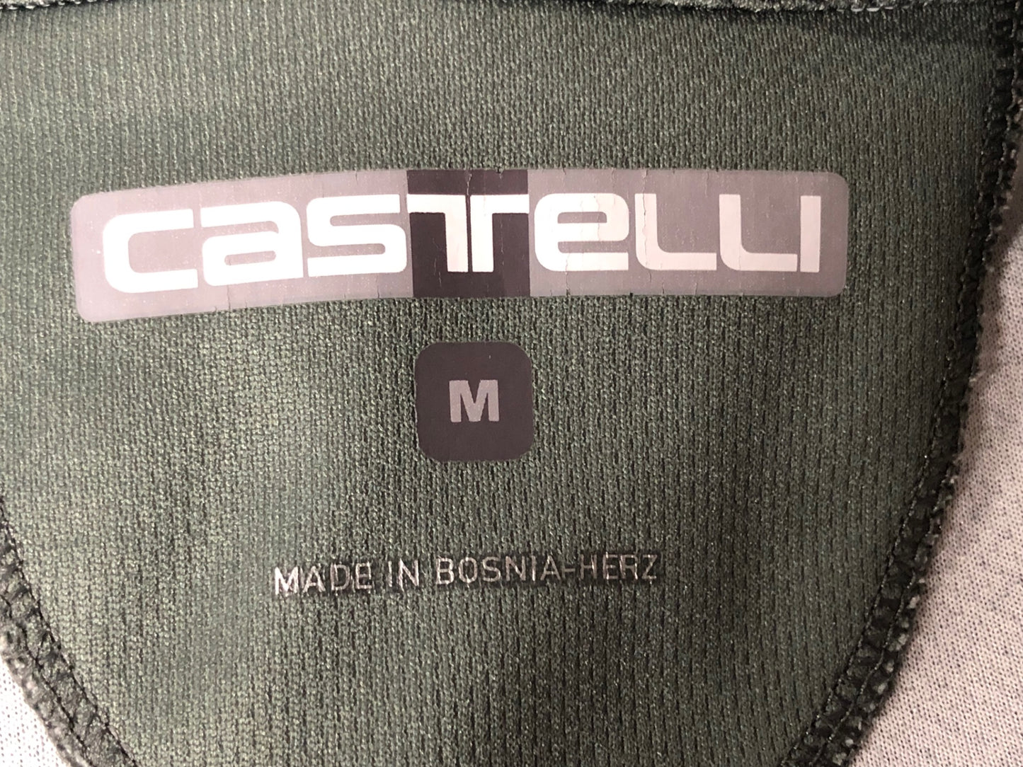 IK669 カステリ CASTELLI 半袖 サイクルジャージ カーキグリーン M