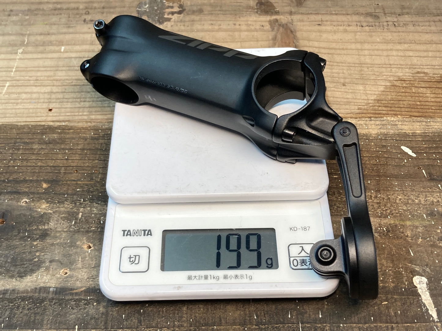IO771 ジップ ZIPP SERVICE COURSESL アルミ ステム 黒 100mm Φ31.8 OS ±6° マウント付属