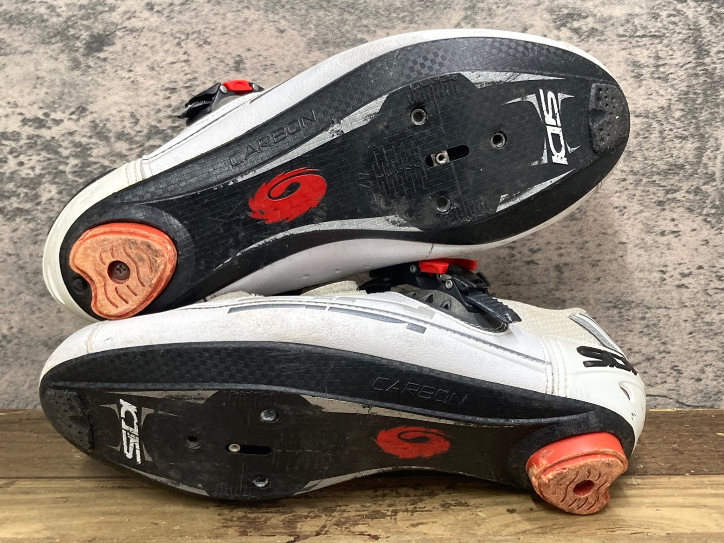 IY844 シディ SIDI GENIUS7 ビンディングシューズ 白 SPD-SL EU42