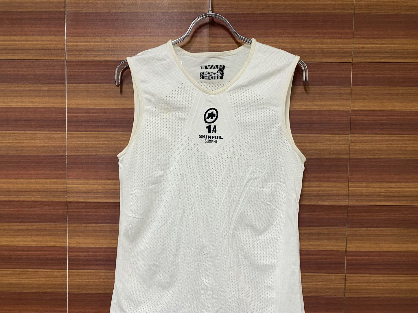 IS023 アソス assos SKINFOIL ノースリーブ ベースレイヤー 白 Ⅰ