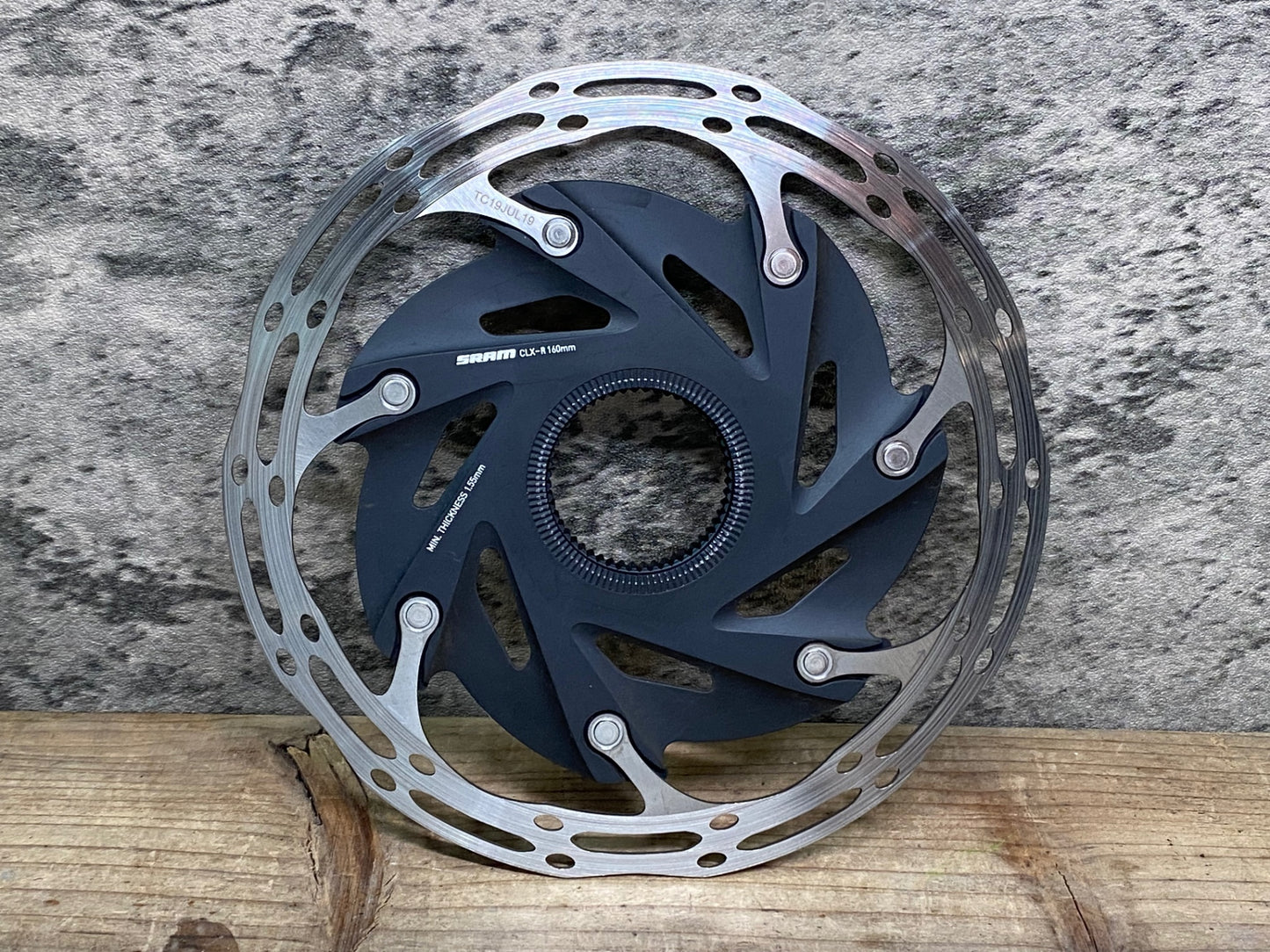 JC844 スラム SRAM CLX-R ディスクブレーキ ローター Φ160 センターロック 実測1.8mm