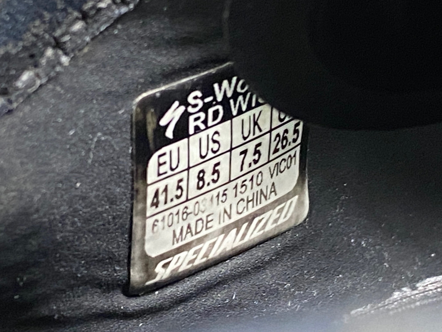 JD502 スペシャライズド SPECIALIZED S-WORKS 6 RD wide ビンディングシューズ 黒 3穴 EU41.5 ※BOA補修品