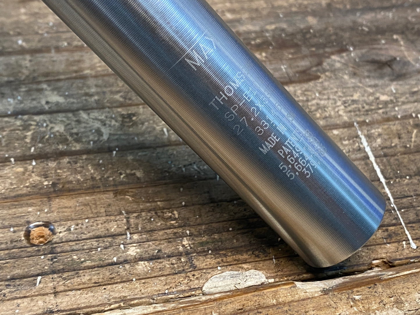 IN417 トムソン THOMSON ELITE アルミ シートポスト 330mm Φ27.2mm シルバー