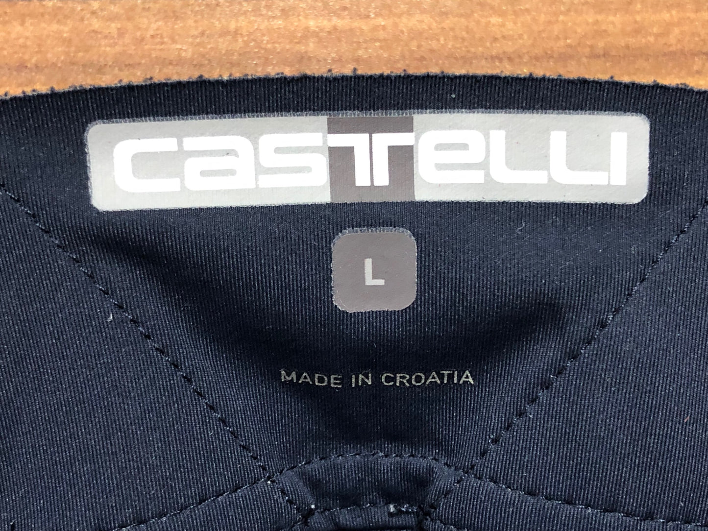 IP340 カステリ CASTELLI ロッソコルサ ROSSO CORSA ビブショーツ 黒 農紺 L