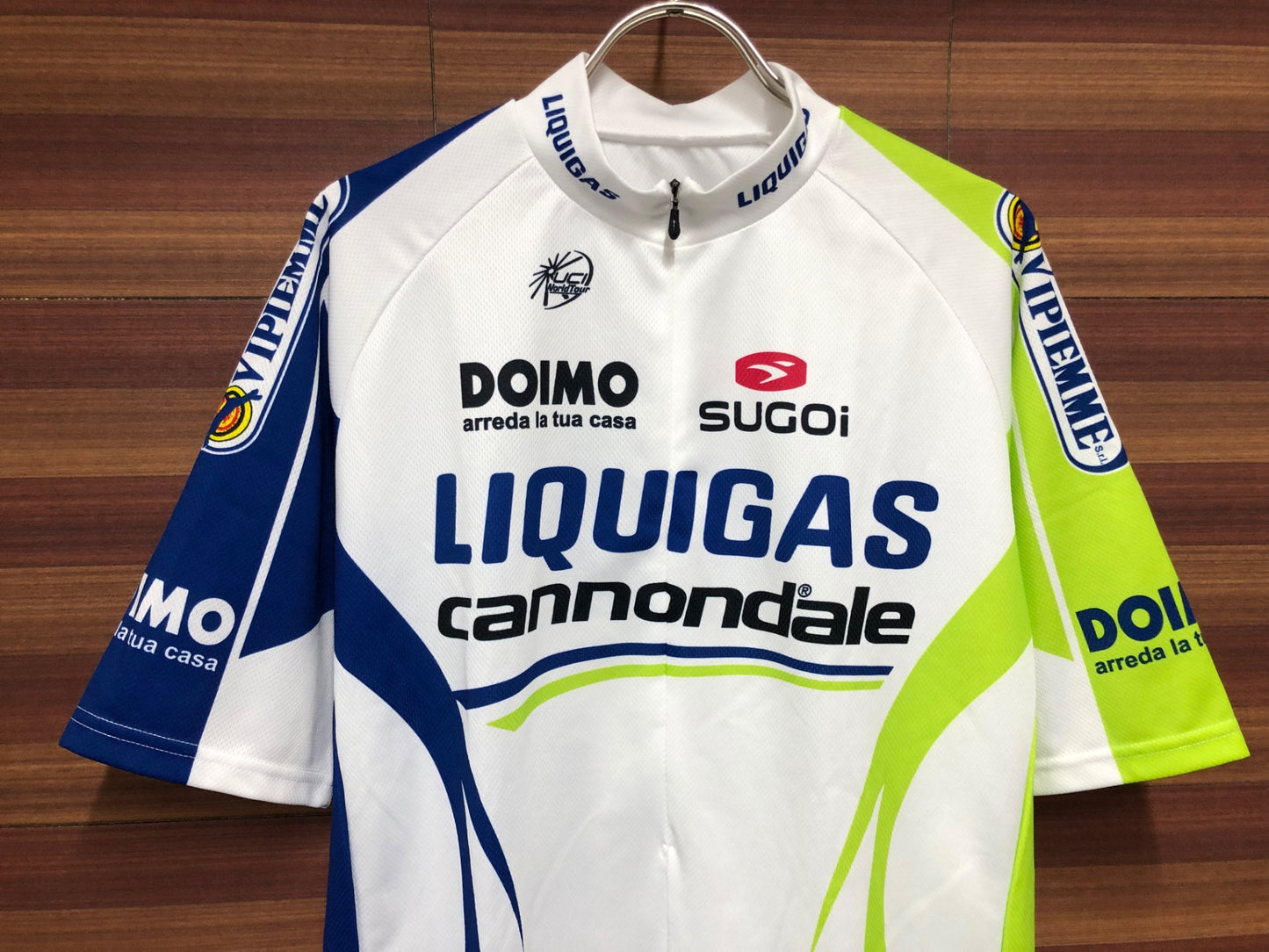 IP655 スゴイ SUGOI LIQUIGAS 半袖 サイクルジャージ 白 XLサイズ