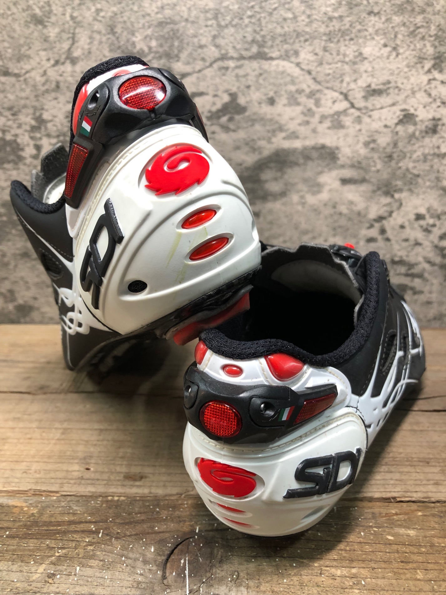 IP920 シディ SIDI SCARPE SHOT ビンディングシューズ 黒 白 EU41 SPD-SL