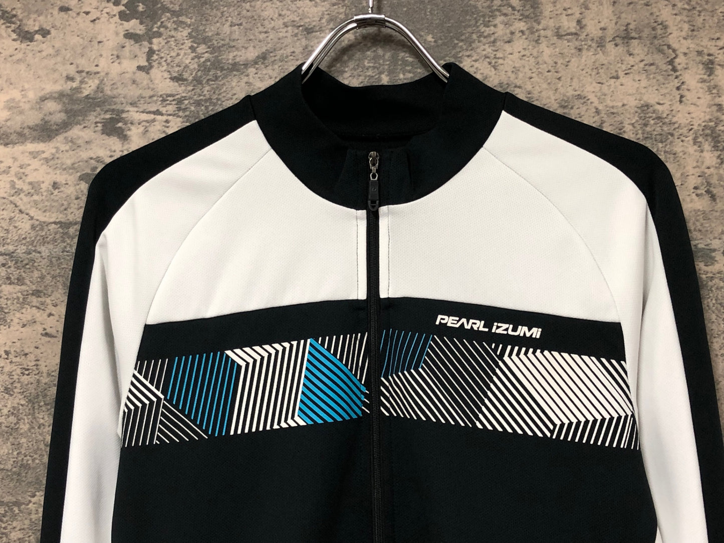 IY200 パールイズミ PEARLiZUMi 長袖 サイクルジャージ 白 黒 XL