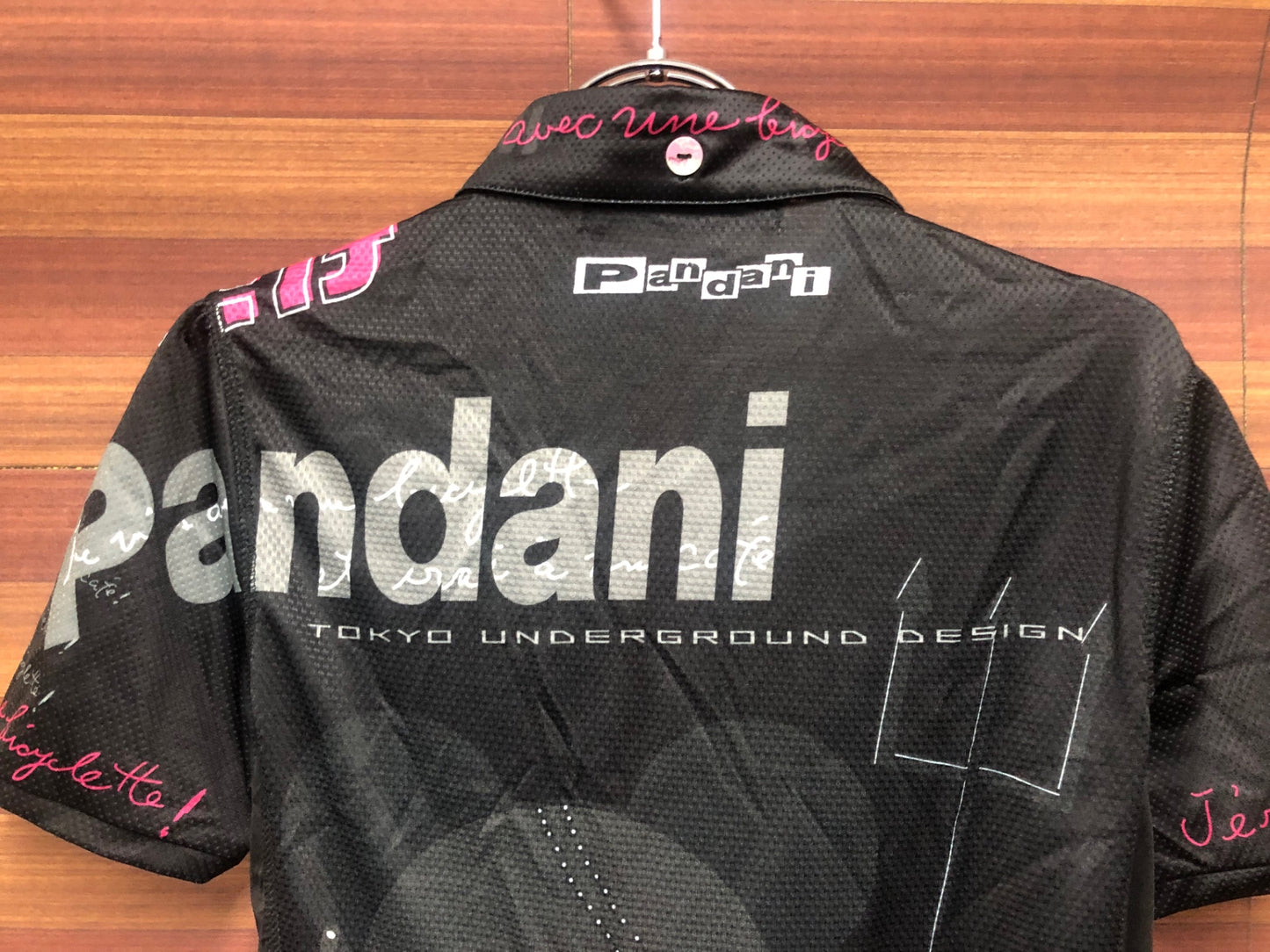 IP991 パンダーニ pandani 半袖 サイクルジャージ 黒 L