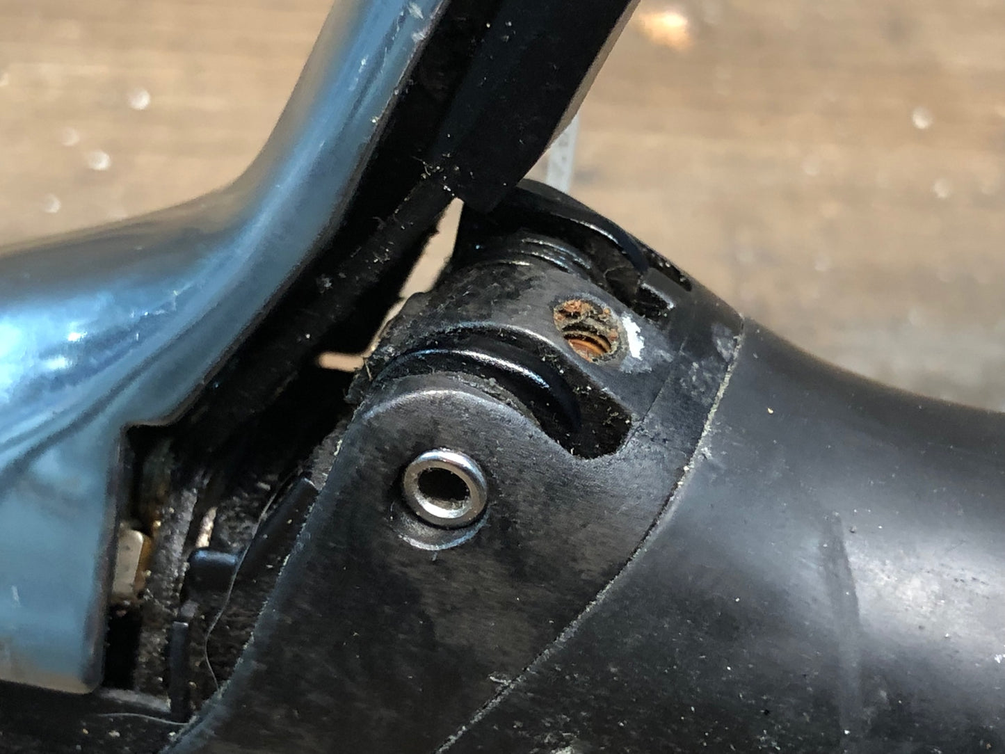 IN716 シマノ SHIMANO デュラエース DURA-ACE ST-7800 STIレバー 2x10S ※変則不良, ヘッドガリ傷