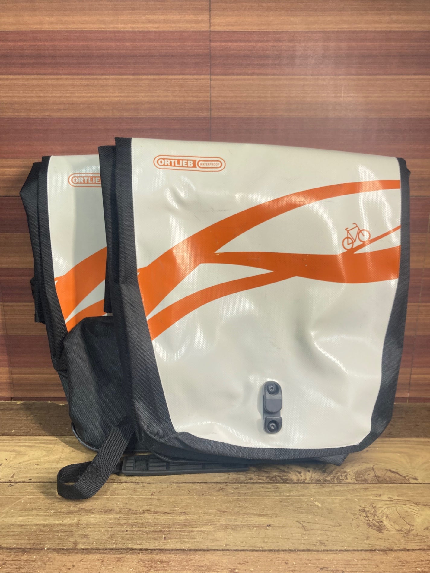 中古】ORTLIEBオルトリーブバックローラークラシックパニア2個セット