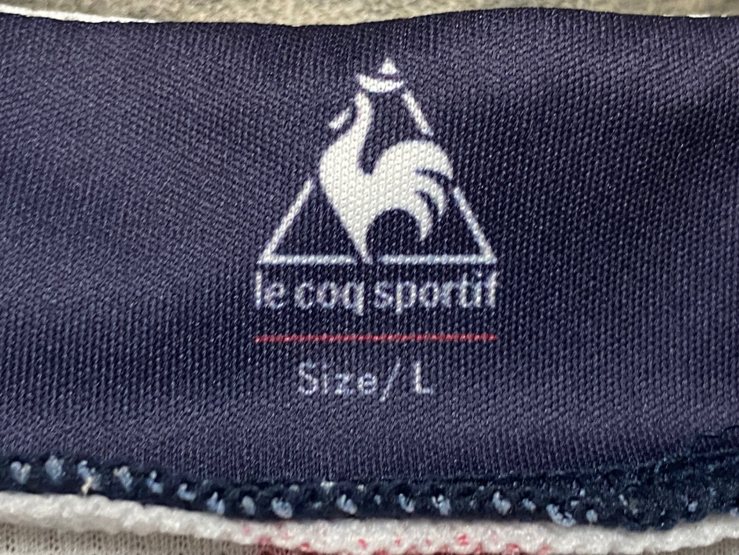 IY720 ルコックスポルティフ le coq sportif 半袖 サイクルジャージ 白 青 L