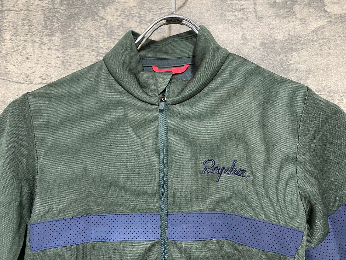 IQ007 ラファ Rapha SOUPLESSE FLYWEIGHT JERSEY AERO BLOCK 半袖サイクルジャージ オリーブ M レディース