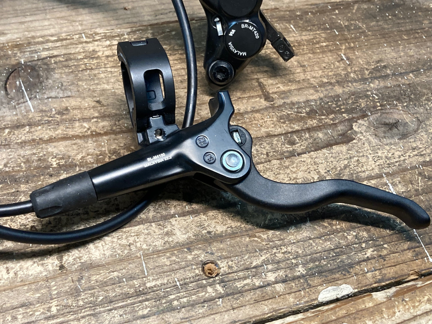 IP625 シマノ SHIMANO BL-M4100 BR-MT420 ブレーキレバー ディスクキャリパー 左右セット