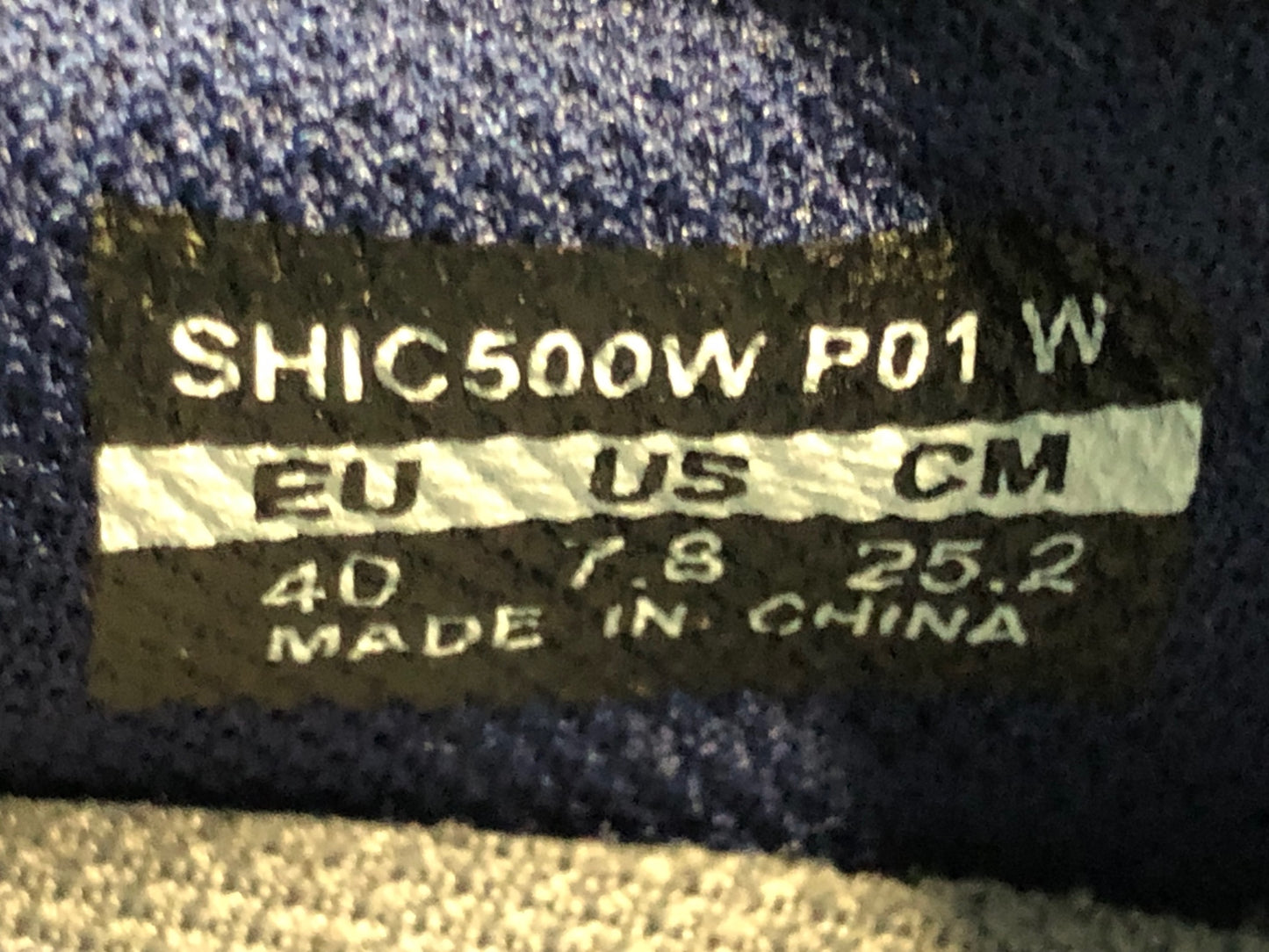 IR901 シマノ SHIMANO SHIC500W P01 W ビンディングシューズ SPD BOA ネイビー EU40